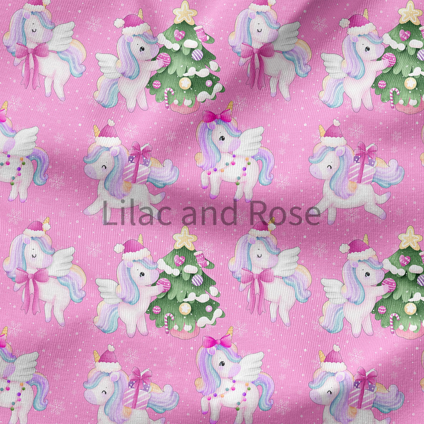PRE-ORDER - Christmas Unicorns Pink