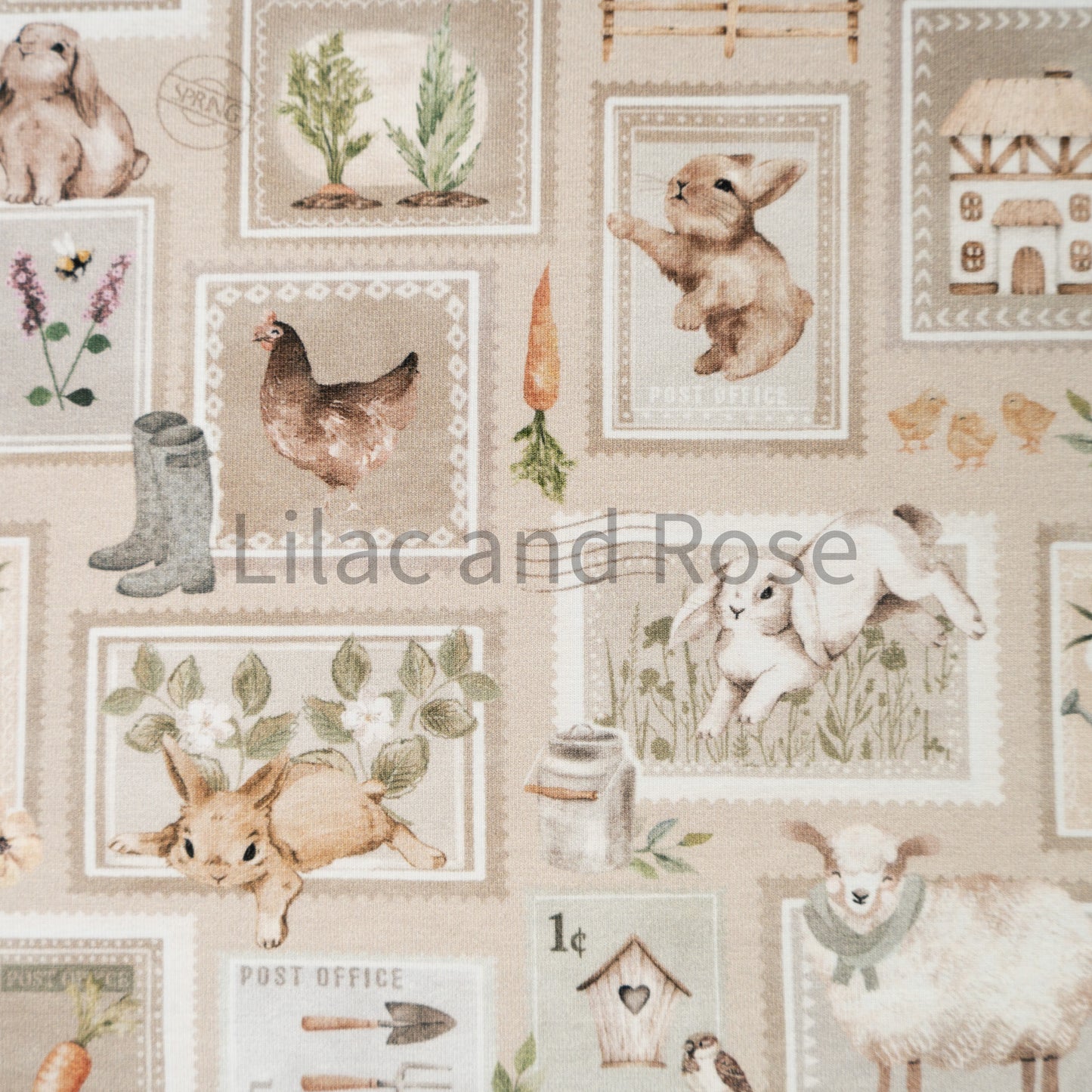 Cotton Jersey - Spring Cottage - Vintage