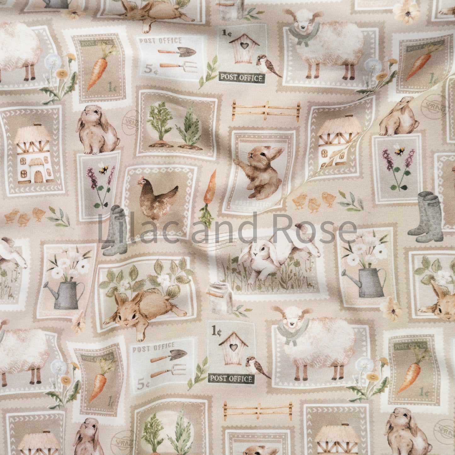 Cotton Jersey - Spring Cottage - Vintage