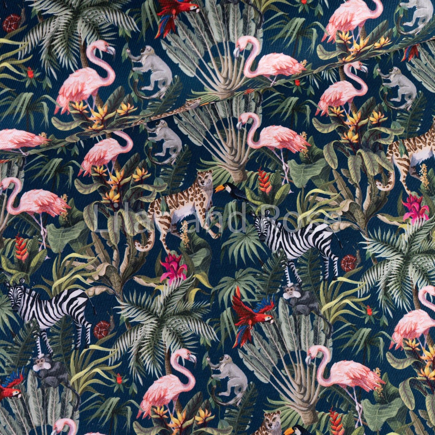 21 Wale Needlecord - Jungle Animals