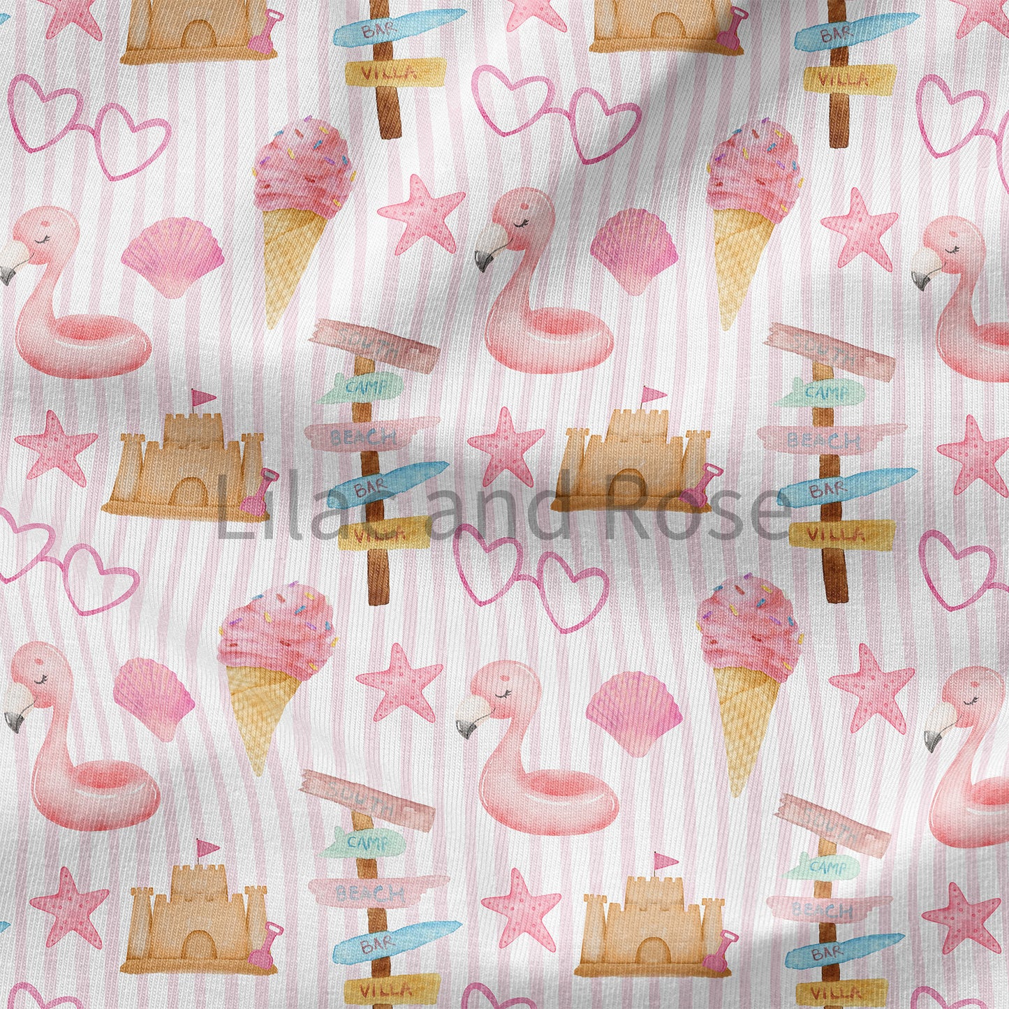 PRE-ORDER - Beach Days Pink Stripe