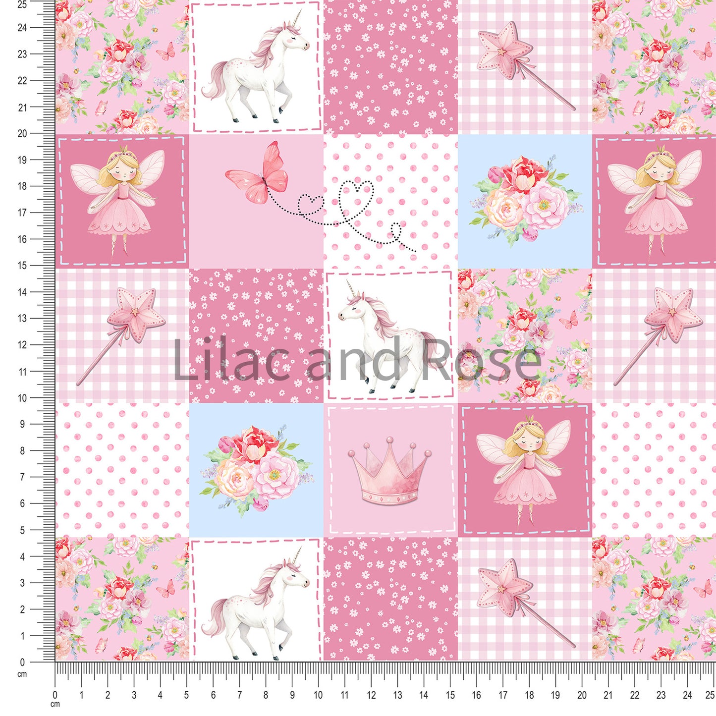 PRE-ORDER - Unicorn Floral Patchwork
