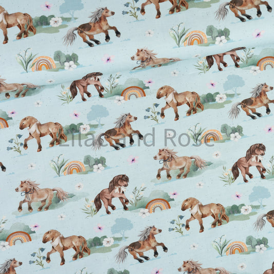 Cotton Jersey - Neighvana Ranch in Sky (Exclusive)