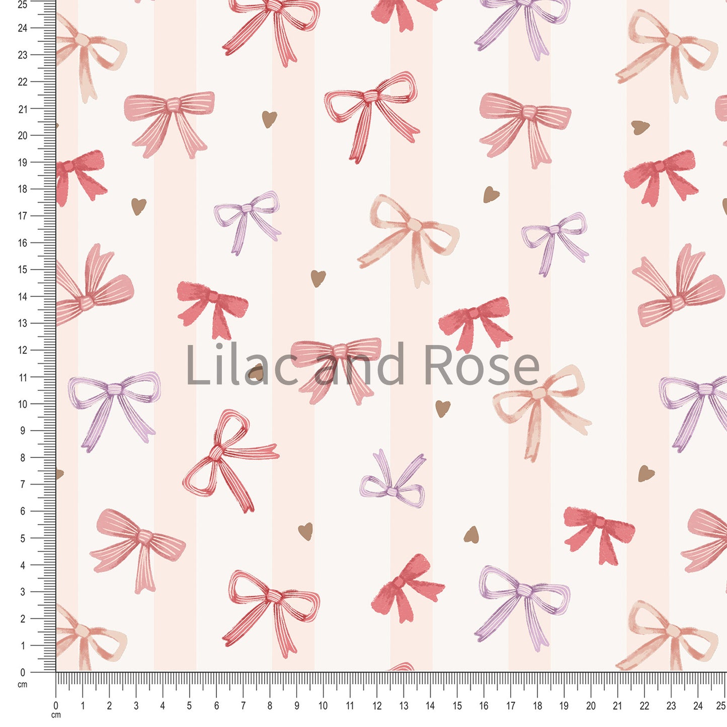 PRE-ORDER - Bows - Pink Stripe