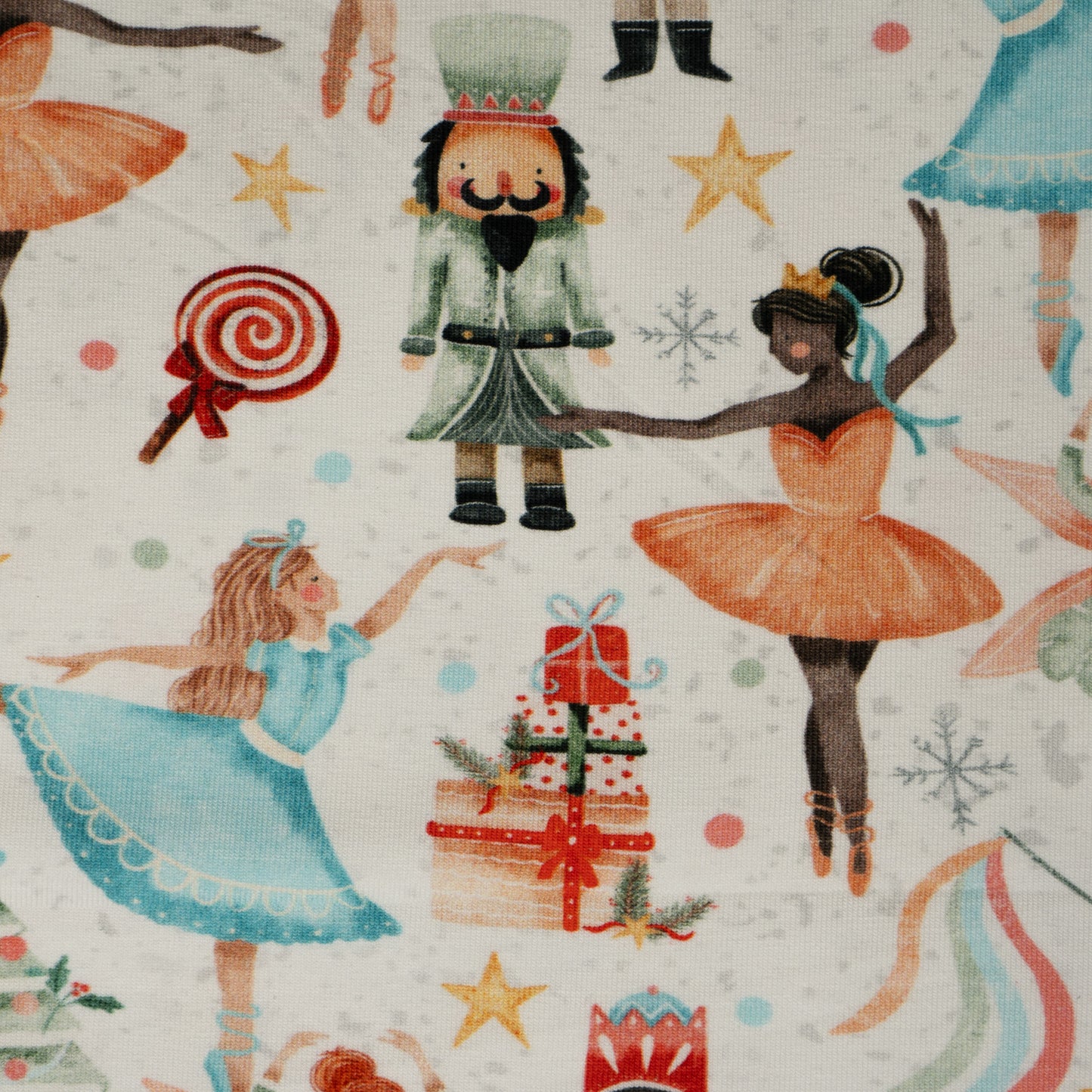 Cotton Jersey - Nutcracker in White