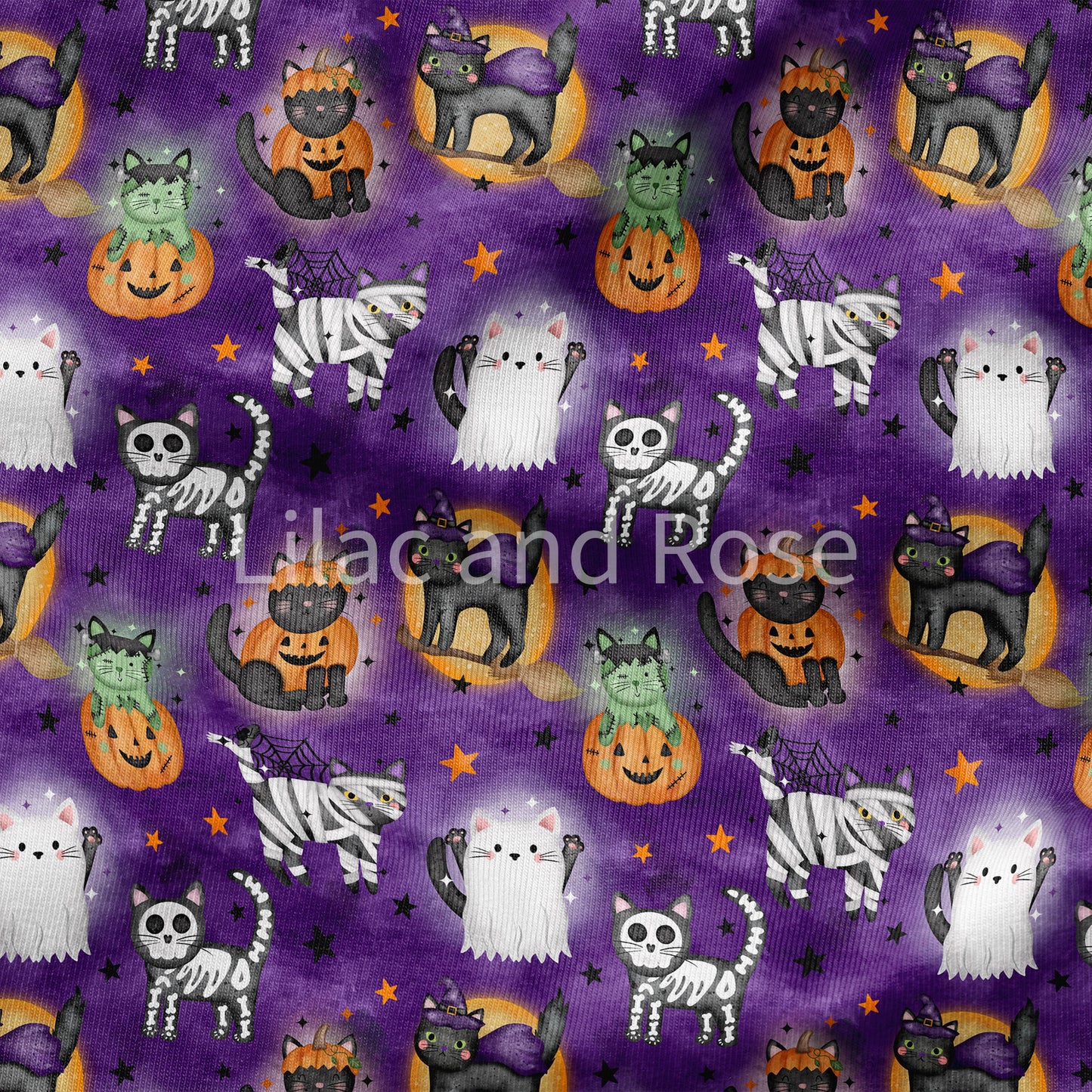 PRE-ORDER - Spooky Cats in Purple (Exclusive)