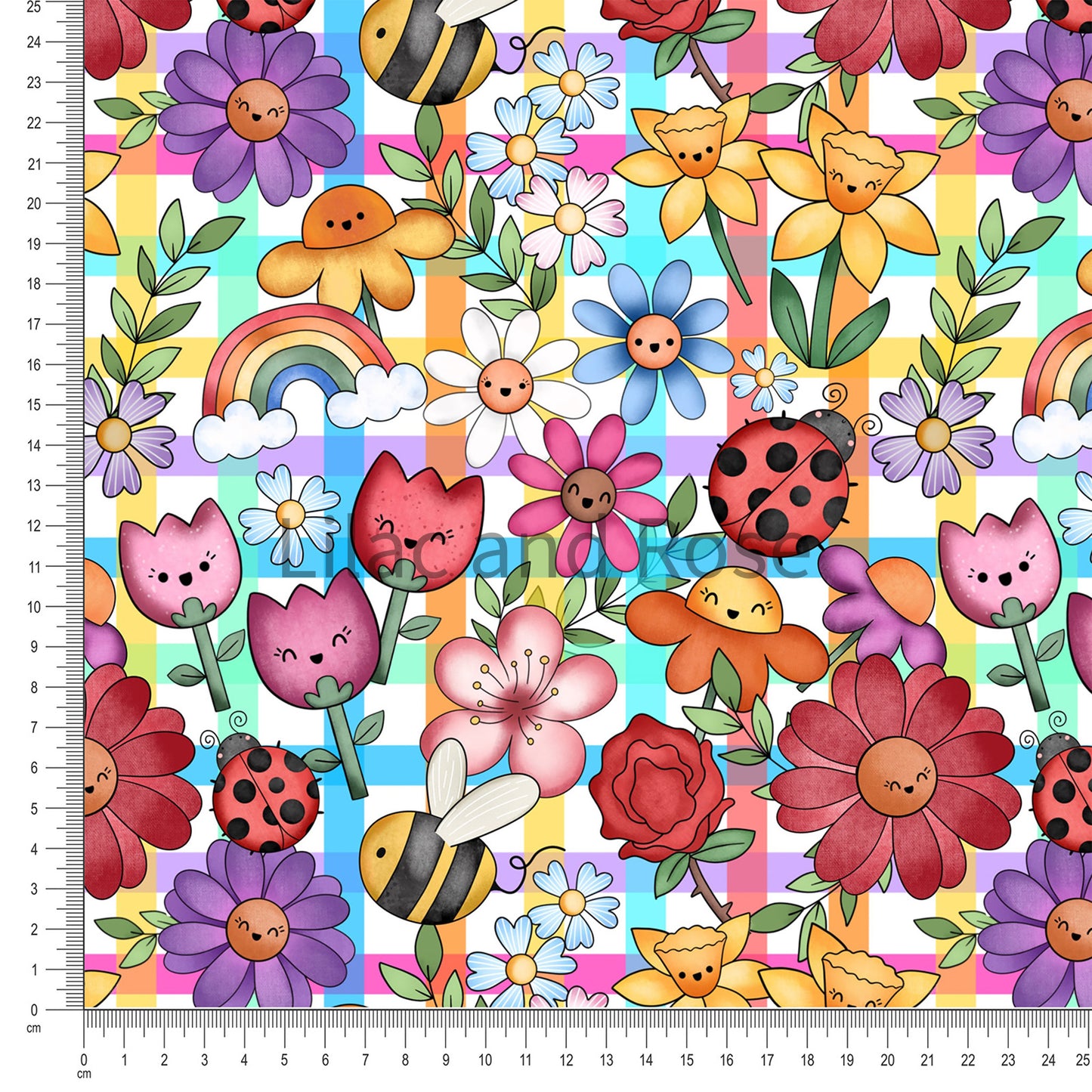 PRE-ORDER - Bright Flowers - Rainbow Gingham (Exclusive)