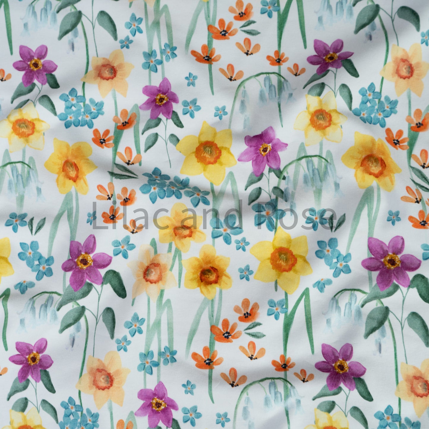 Cotton Jersey - Spring Daffodils