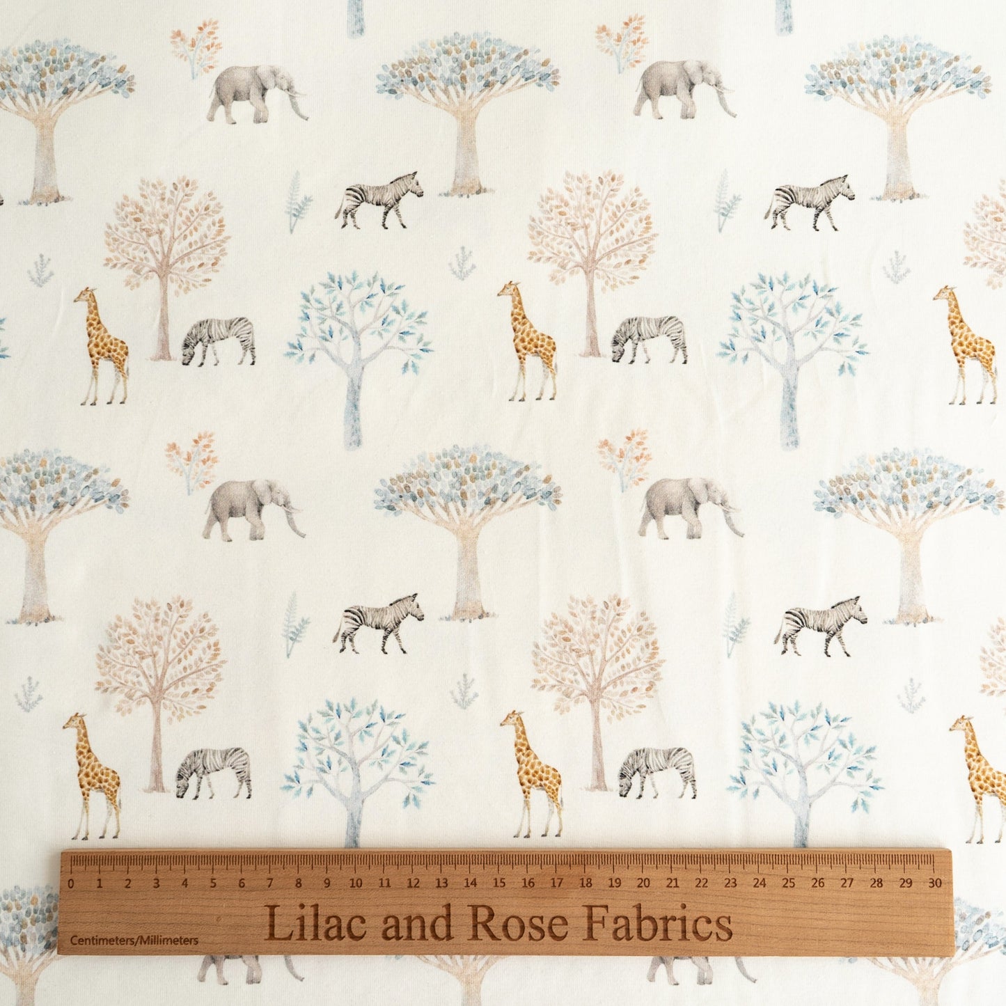 Cotton Jersey - Mini Safari Animals