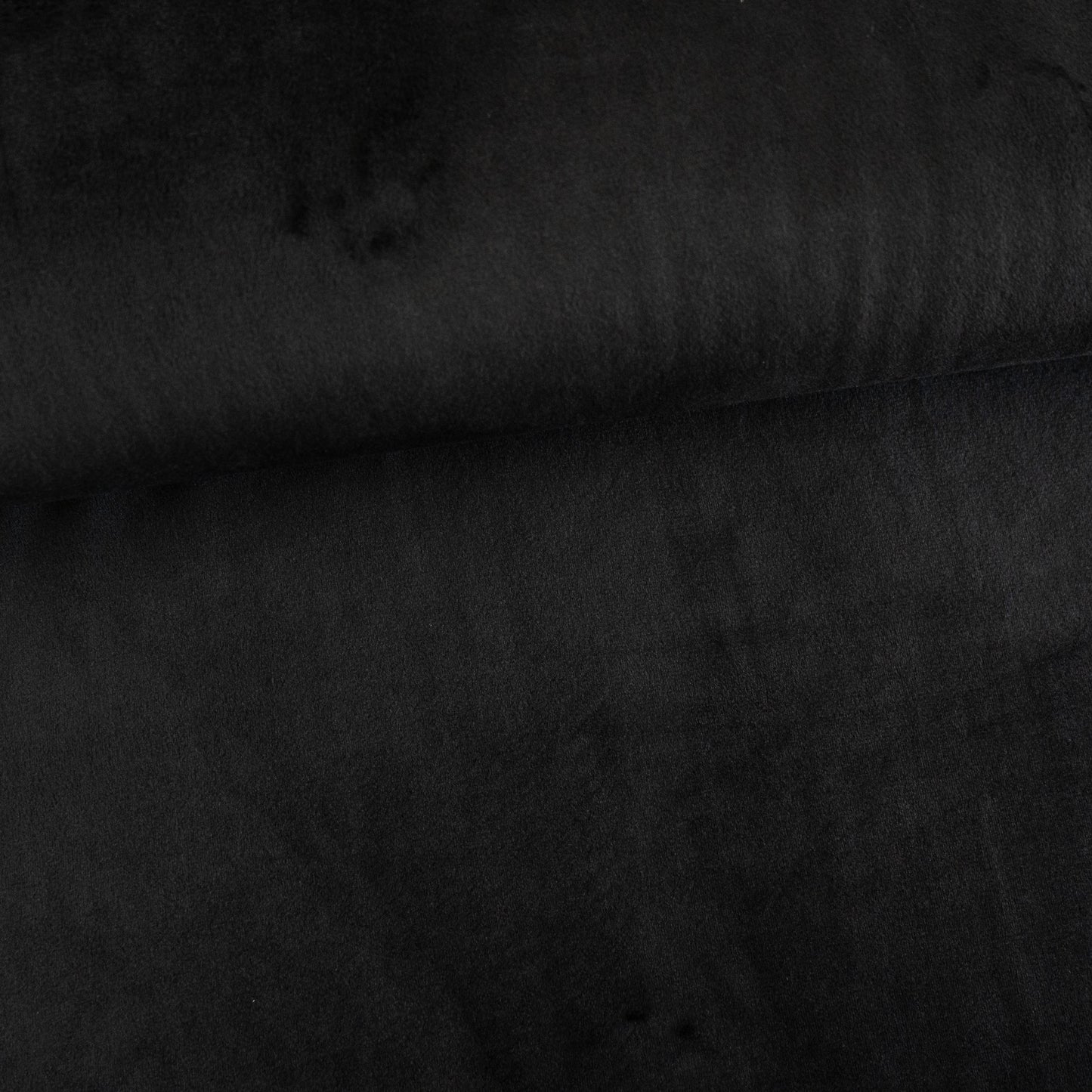 Single Sided Minky Fleece - Black