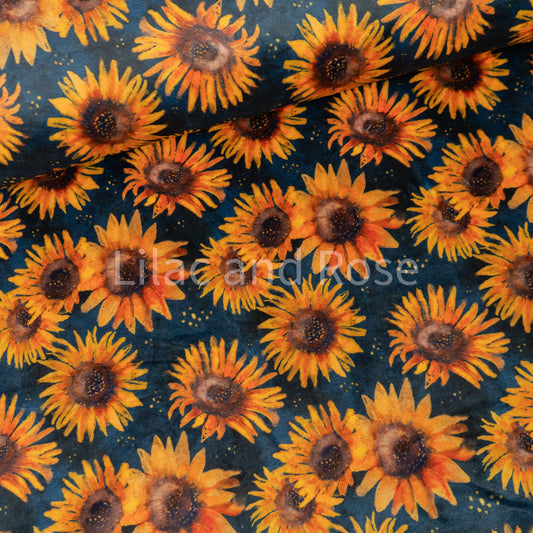 Squish - Sunflowers on Navy