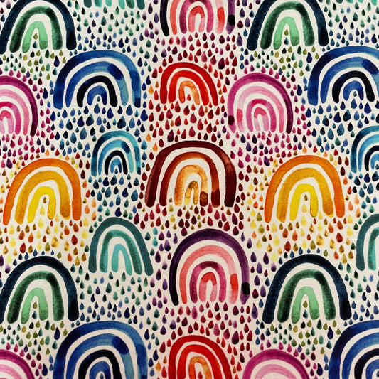 Remnant 62cm - French Terry - Bright Rainbows