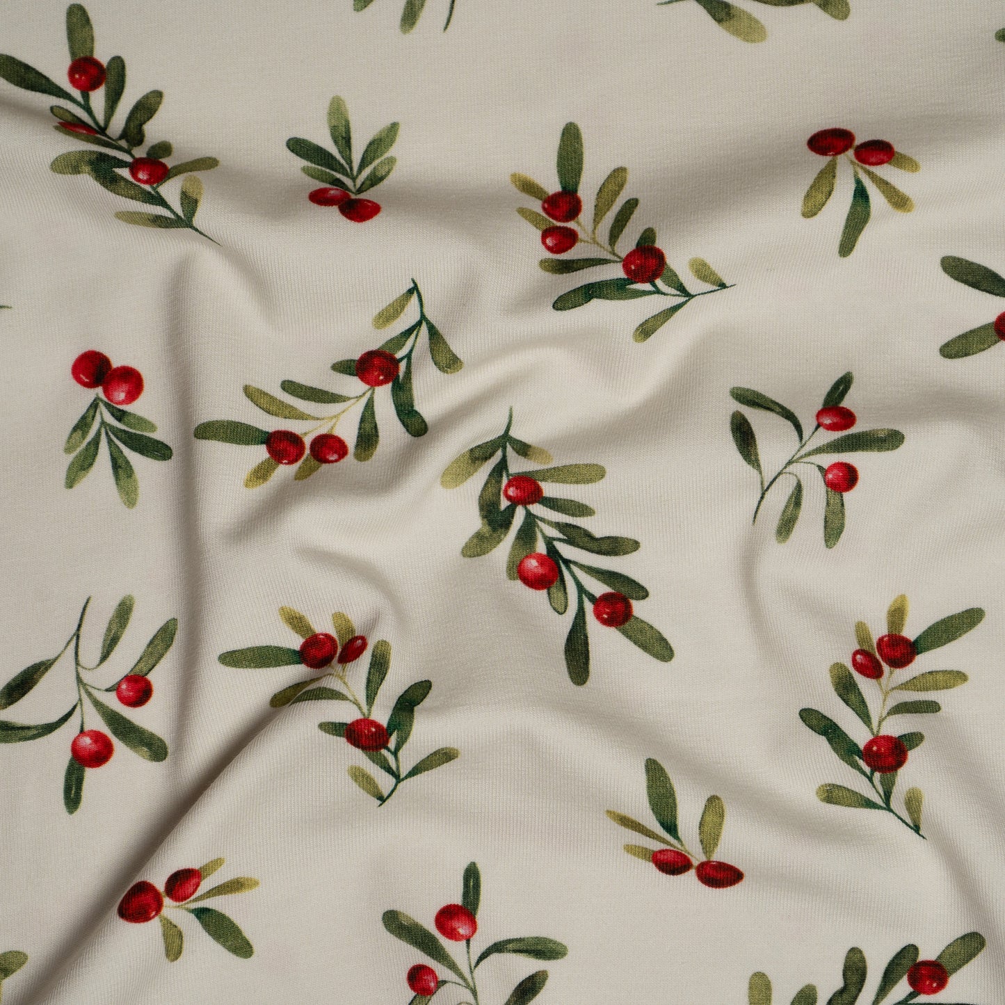 Remnant 88cm - Cotton Jersey - Winter Berries