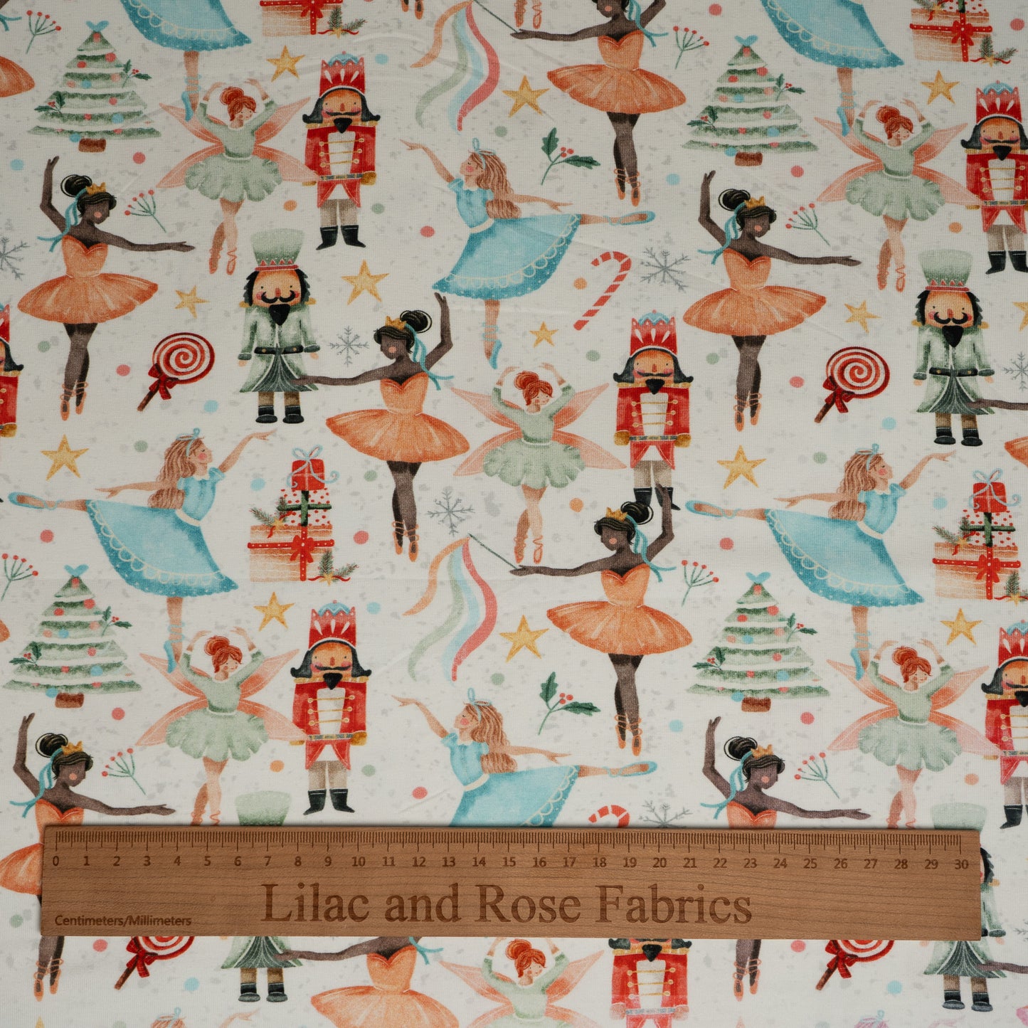 Cotton Jersey - Nutcracker in White