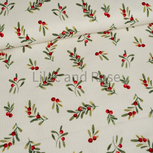 Ribbed Jersey - Winter Berries