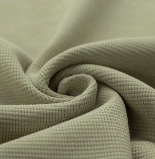Waffle Jersey - Dusty Green