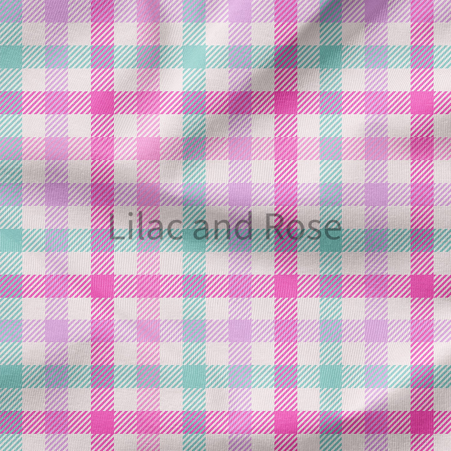 PRE-ORDER - Pink/Turquoise Gingham