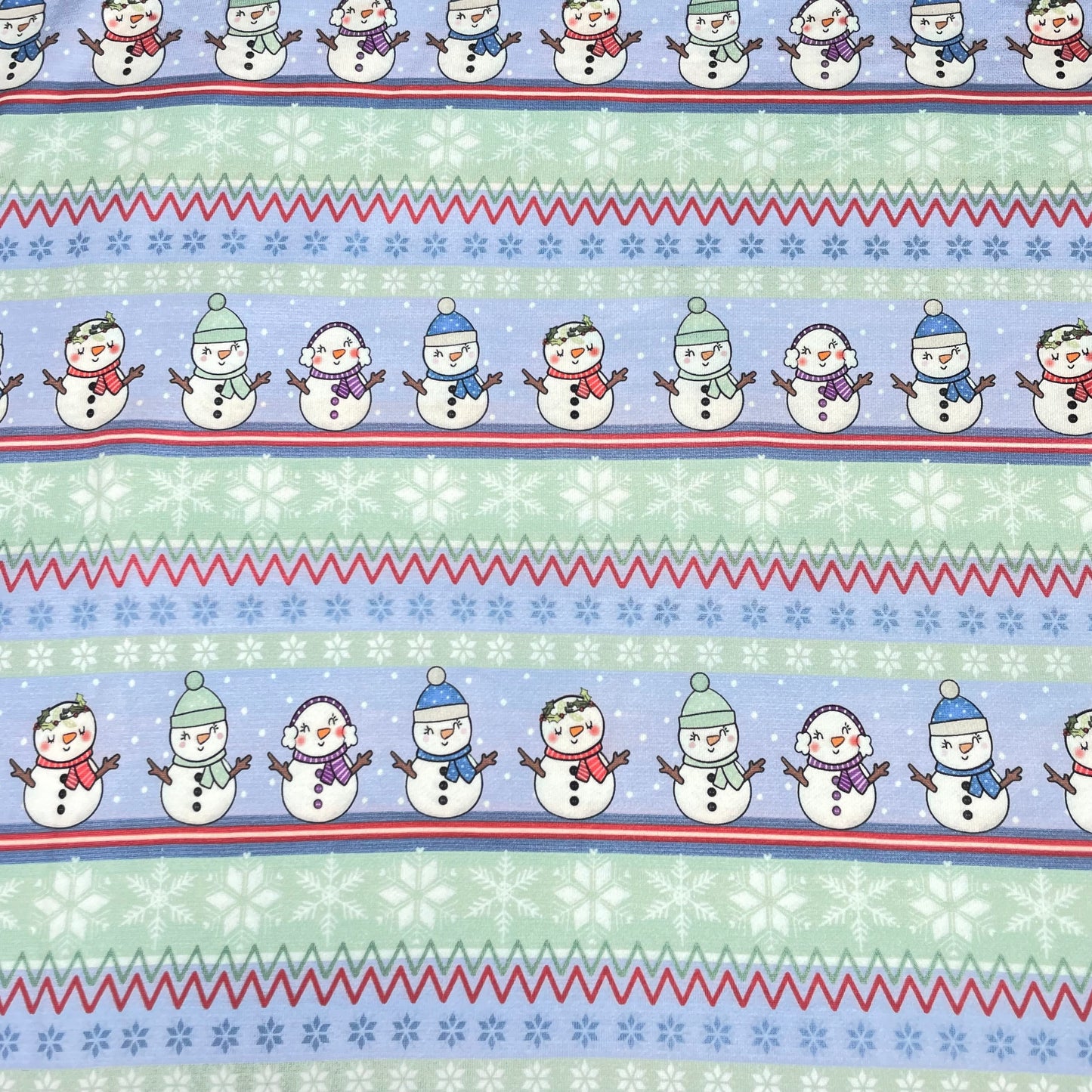 Remnant 85cm - Brushed French Terry - Snowman Fairisle