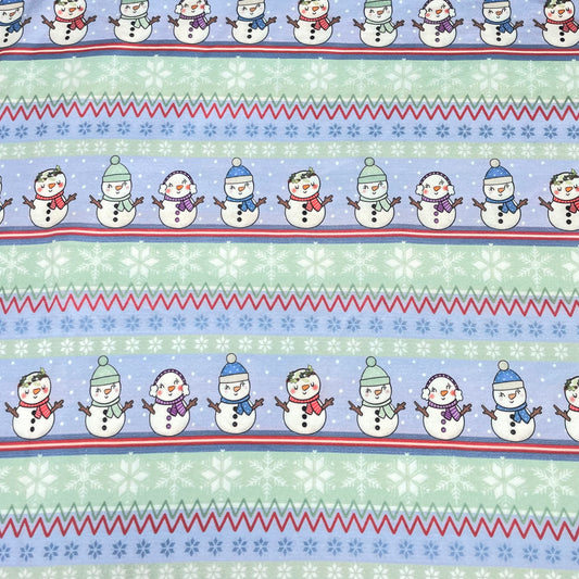 Remnant 85cm - Brushed French Terry - Snowman Fairisle