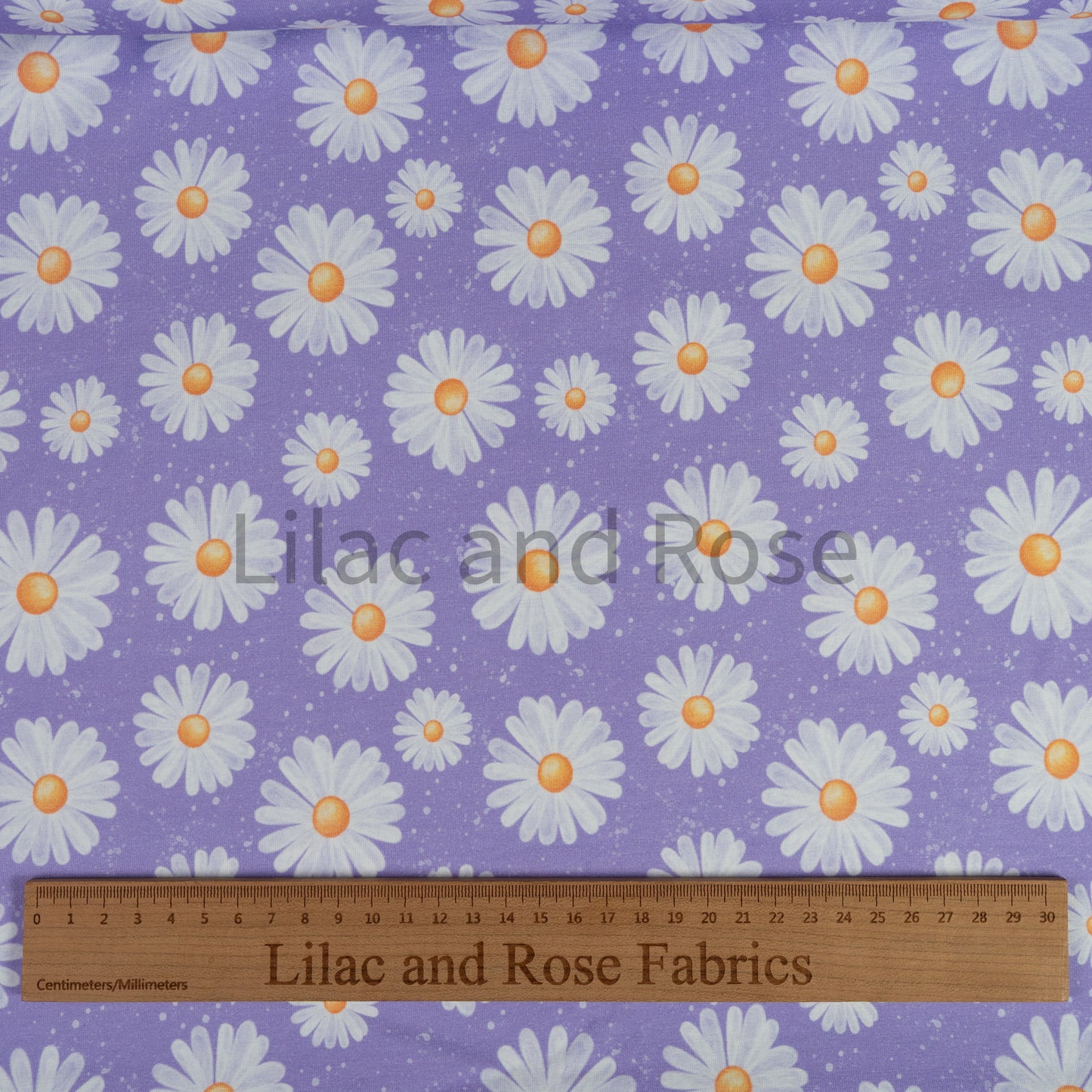 Cotton Jersey - Daisies on Lilac (Exclusive)