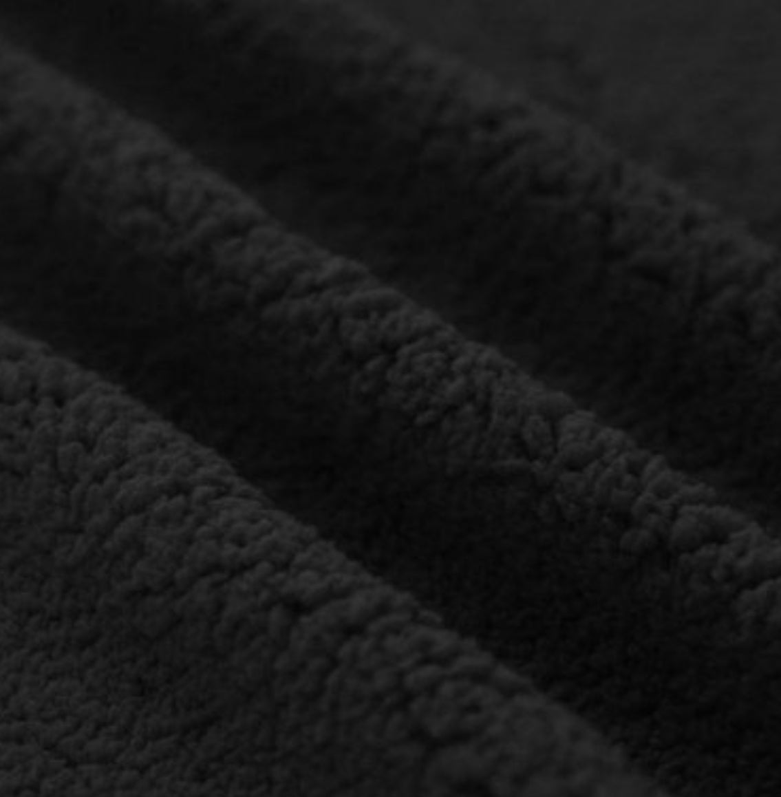 Curly Teddy Fleece - Black