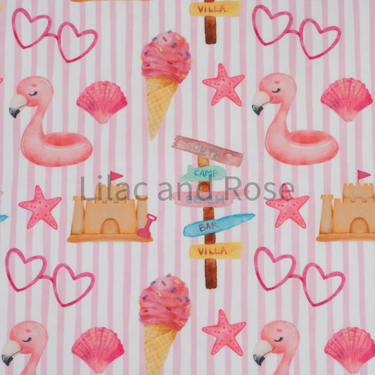 Swim - Beach Days Pink Stripe