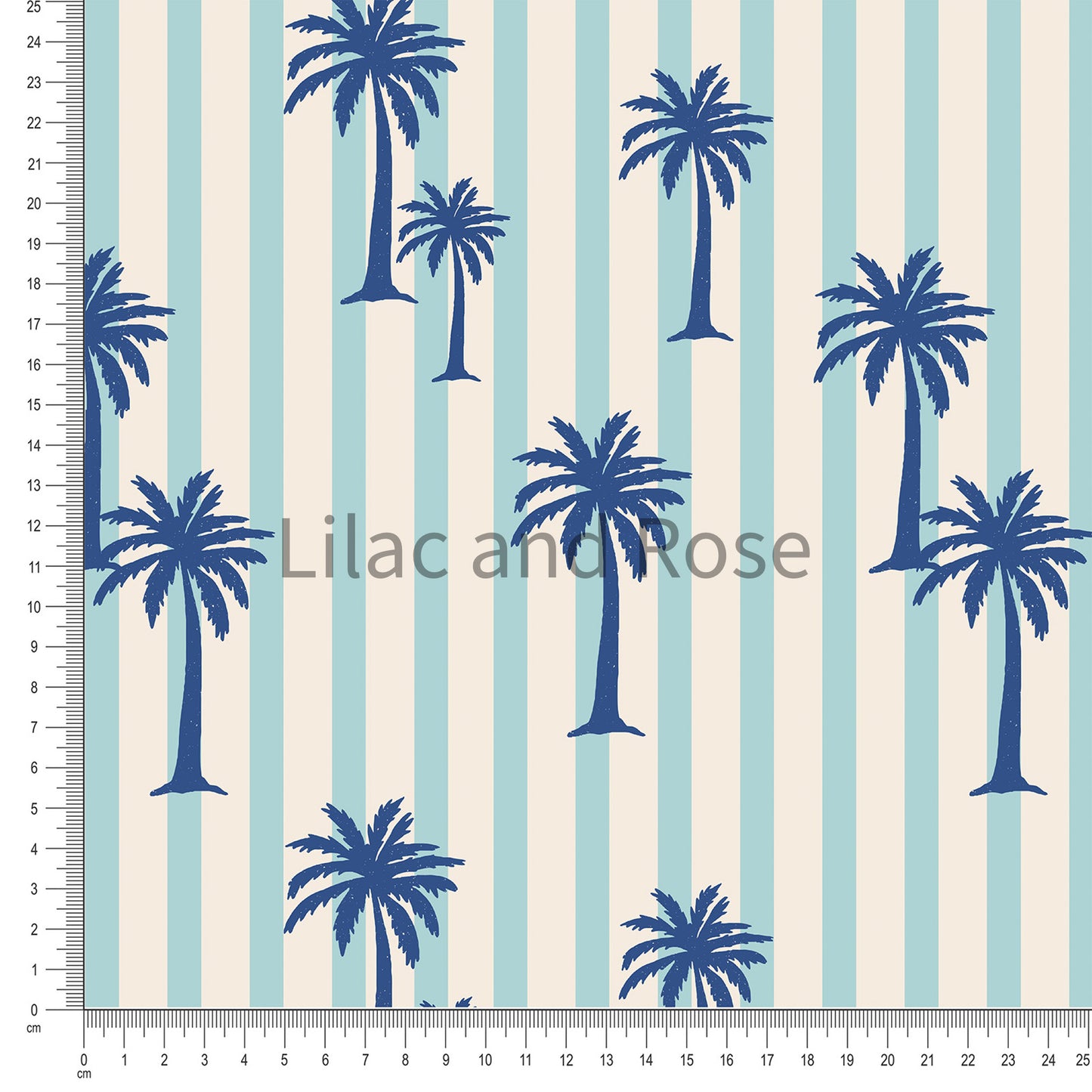 PRE-ORDER - Palm Trees - Blue Stripe