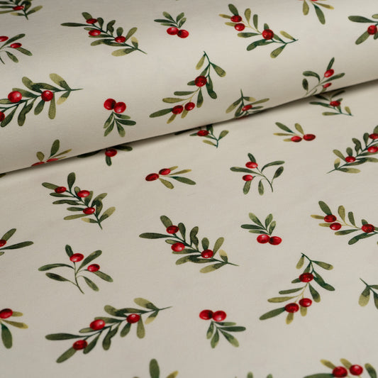 Remnant 88cm - Cotton Jersey - Winter Berries