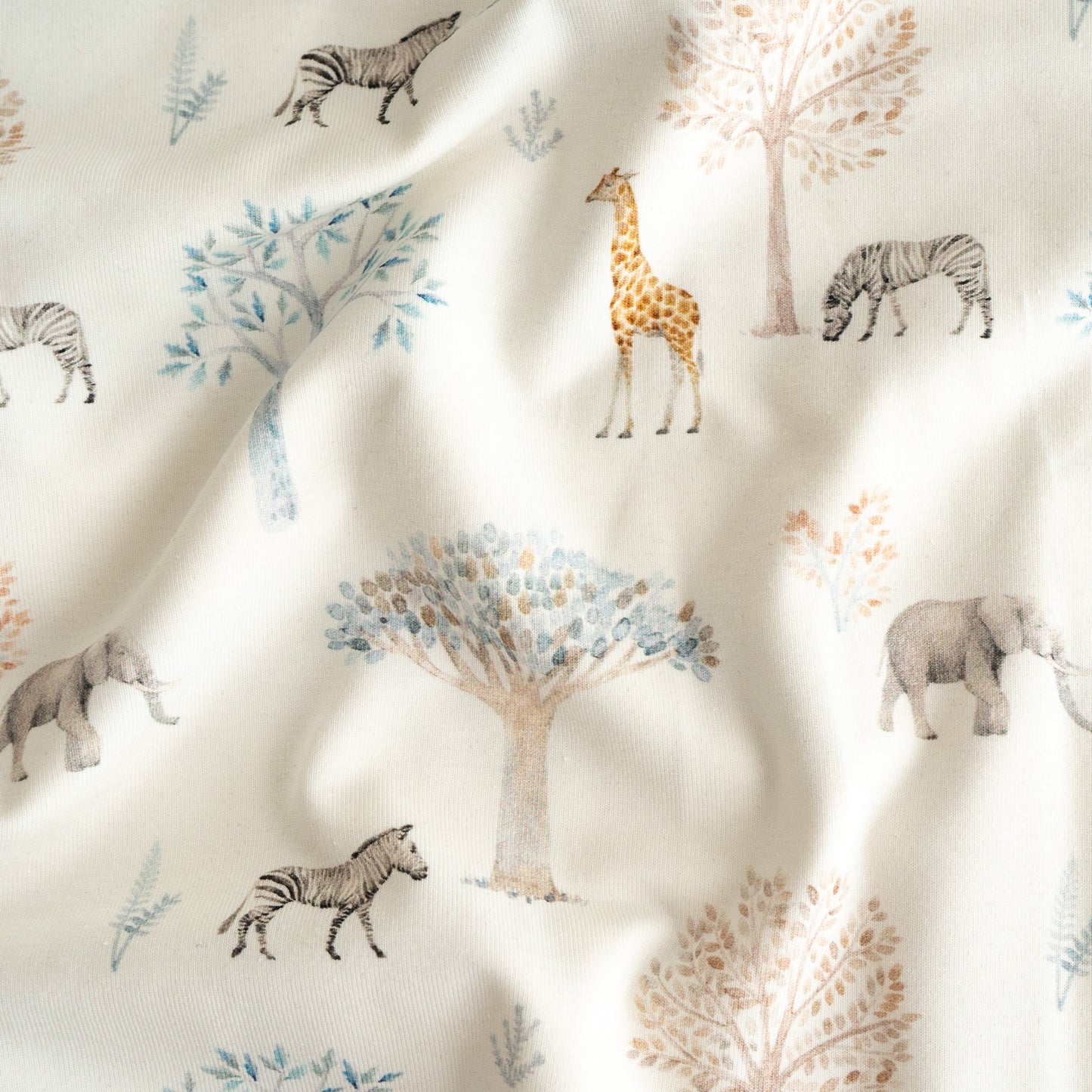 Cotton Jersey - Mini Safari Animals