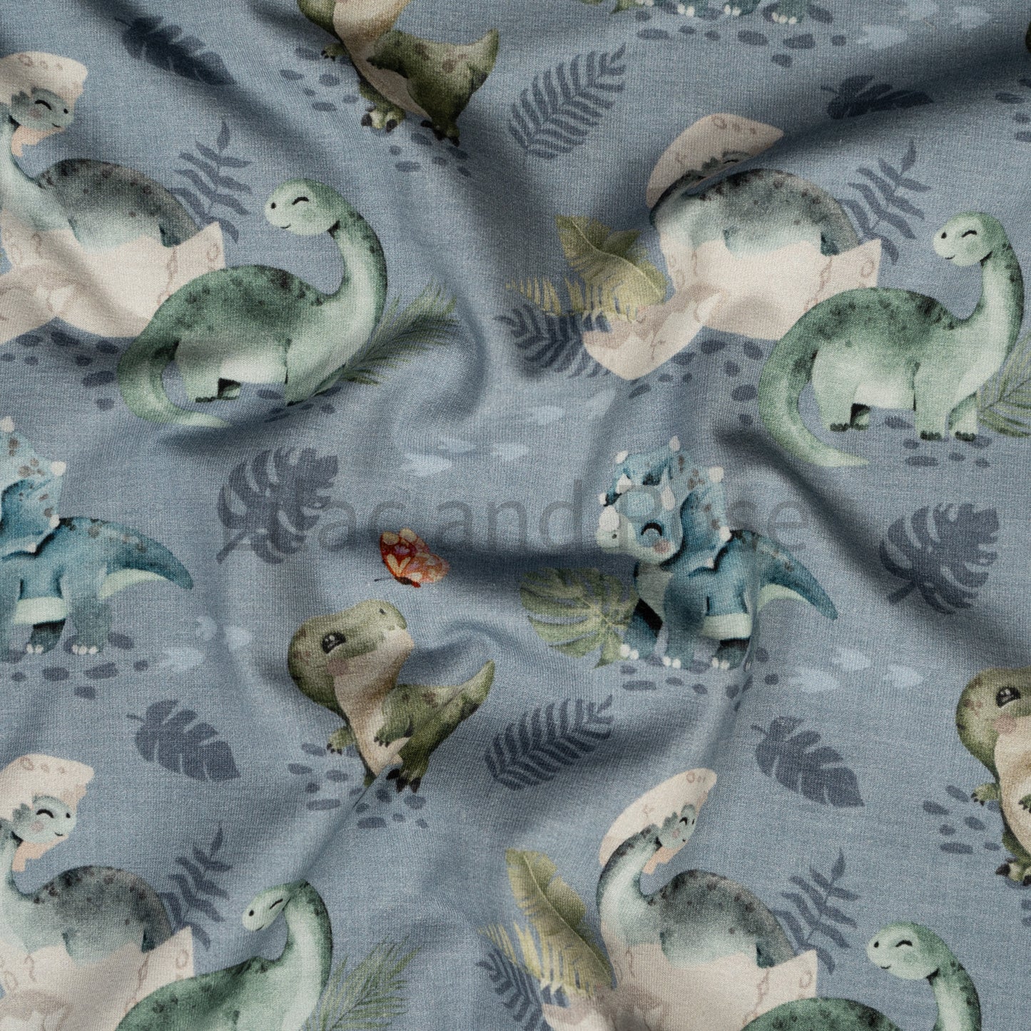 Cotton Jersey - Dino Babies in Dusk (Exclusive)