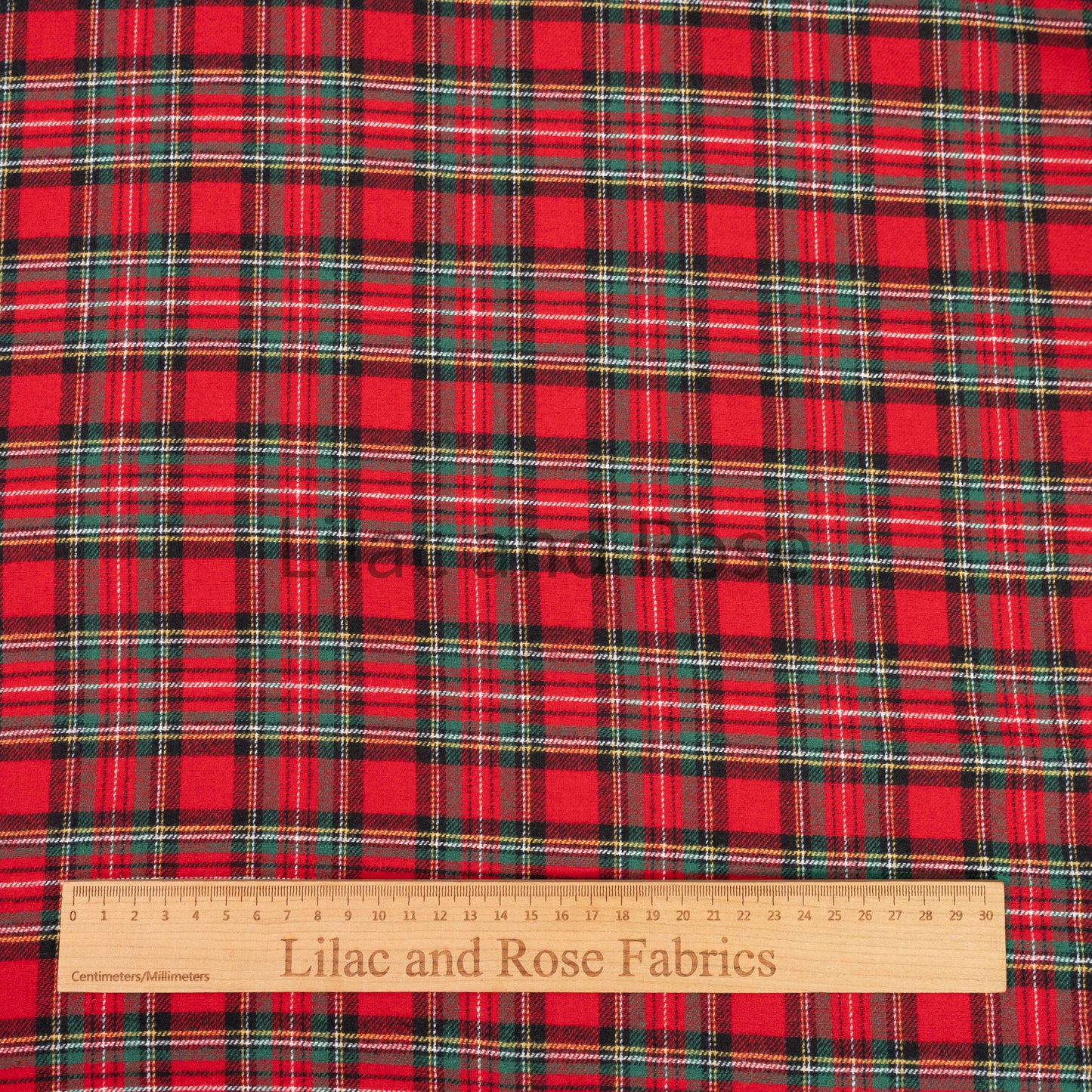 100% Brushed Cotton - Red Tartan