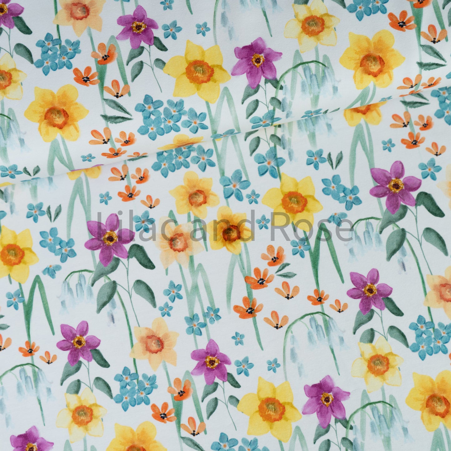 Cotton Jersey - Spring Daffodils