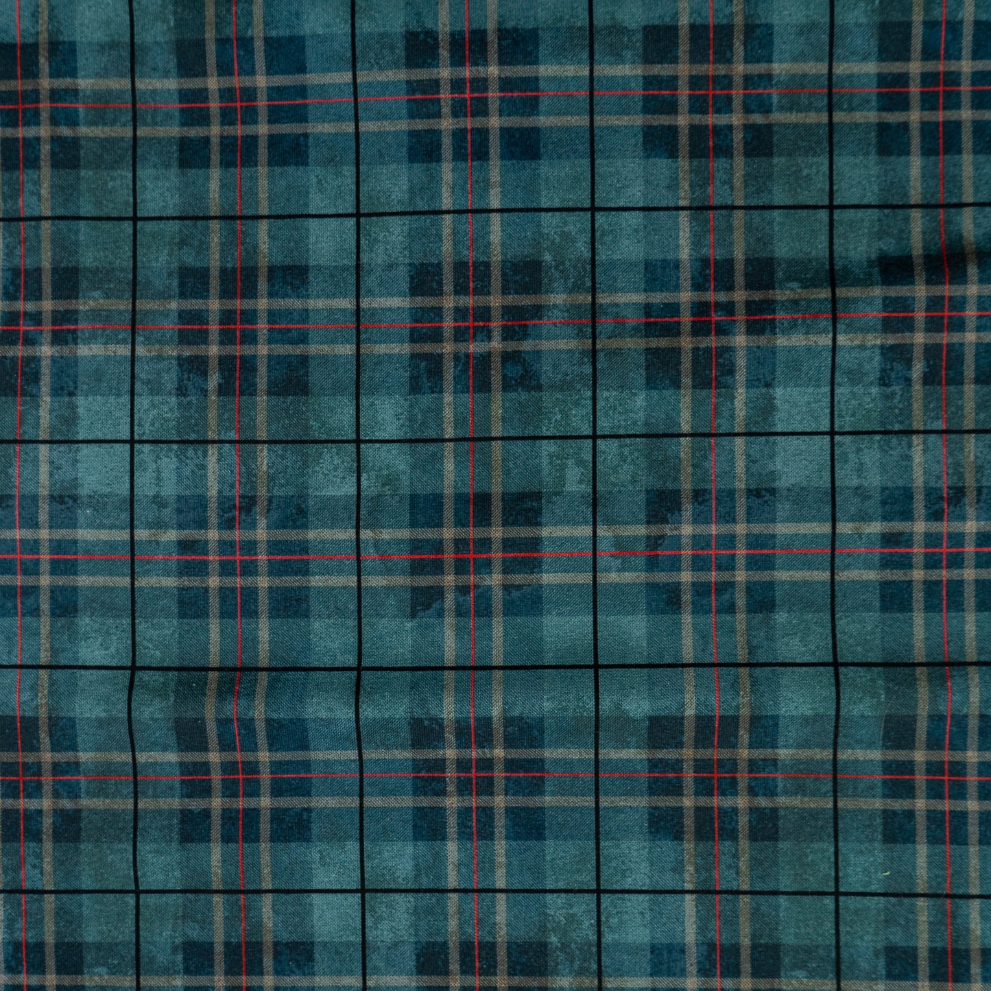 Cotton Jersey - Green Tartan