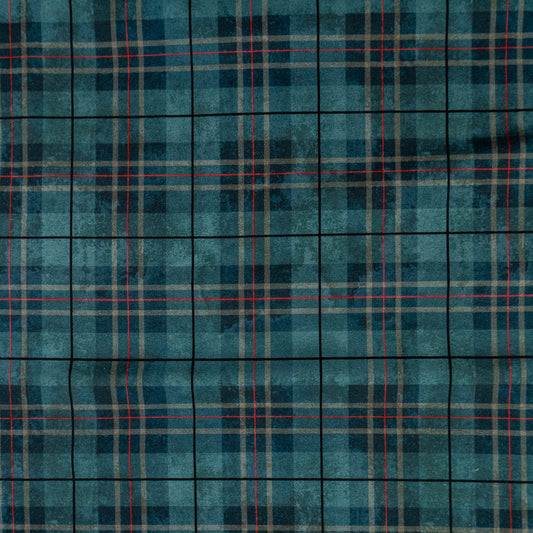 Cotton Jersey - Green Tartan