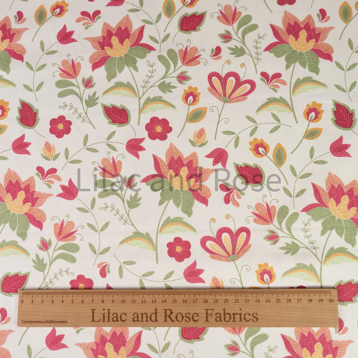 Cotton Viscose - Folk Embroidery Cream