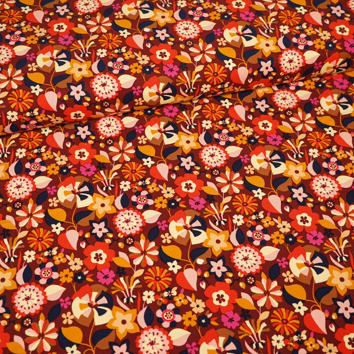 21 Wale Needlecord - Dashwood Studios Berry Florali