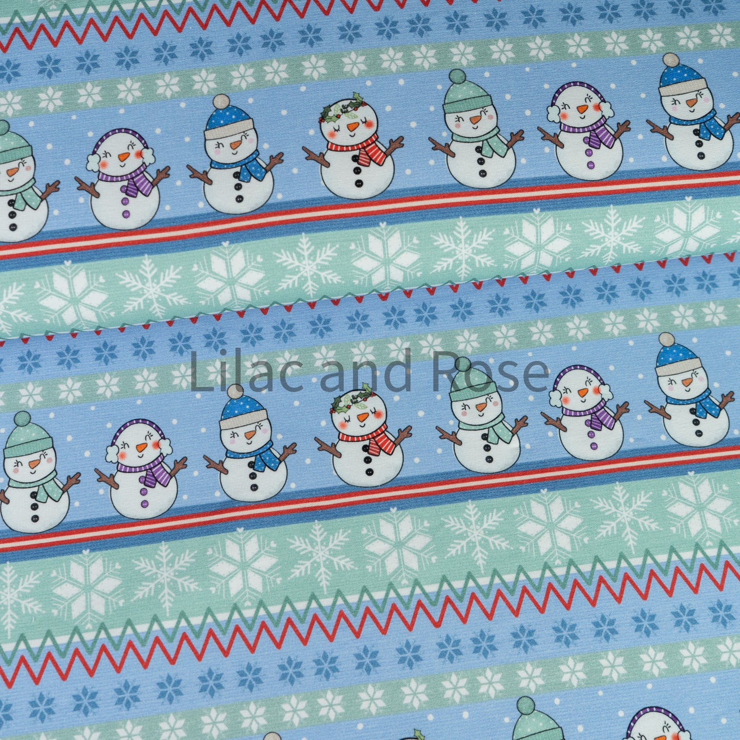 French Terry - Snowman Fairisle