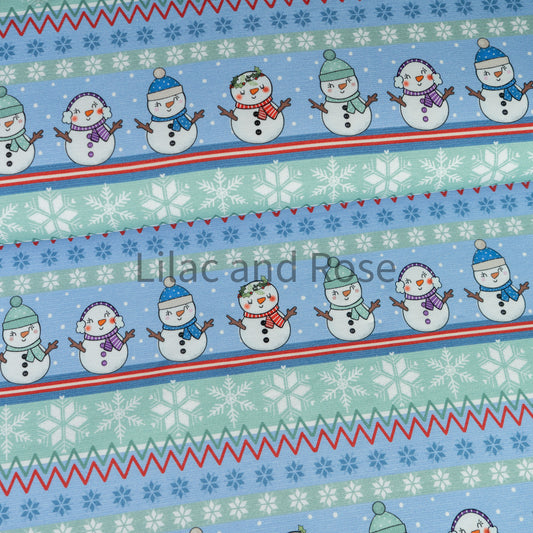 French Terry - Snowman Fairisle
