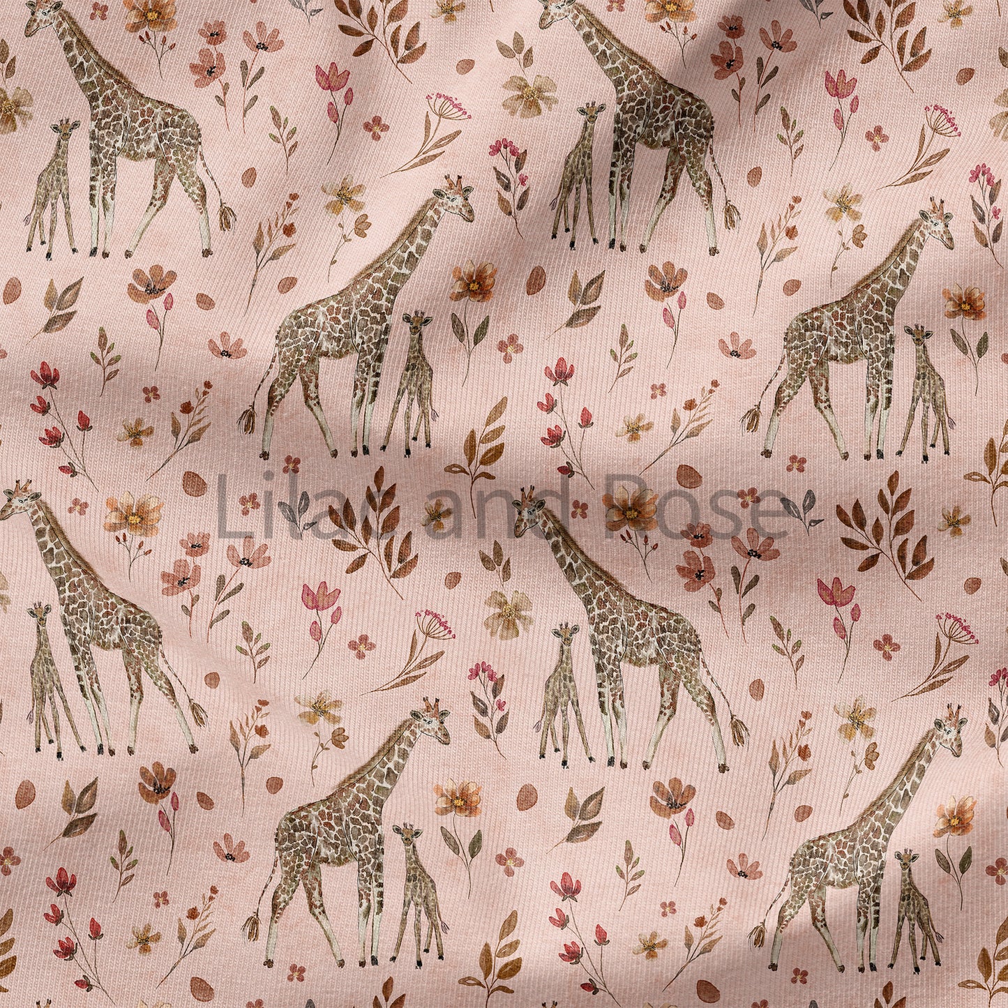 PRE-ORDER - Floral Giraffe in Peach (Exclusive)