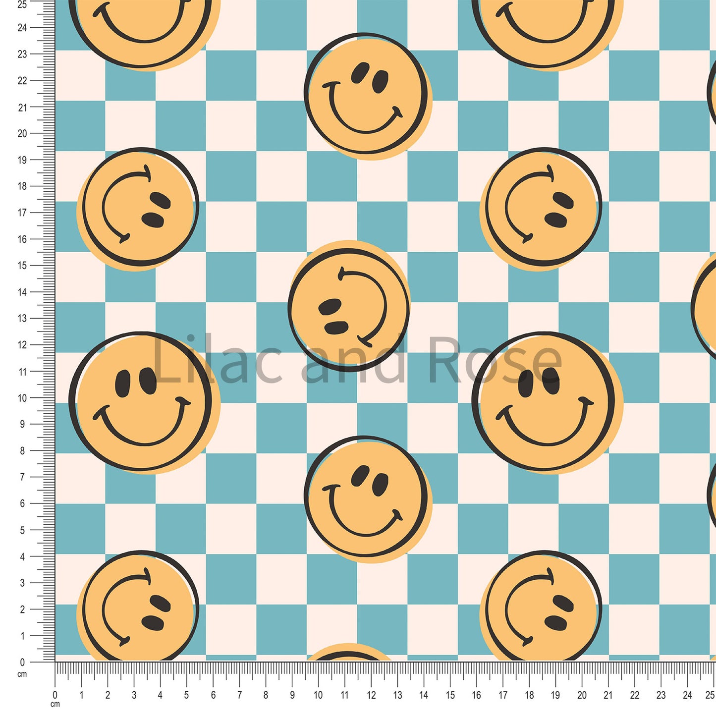 PRE-ORDER - Happy Faces Blue Check
