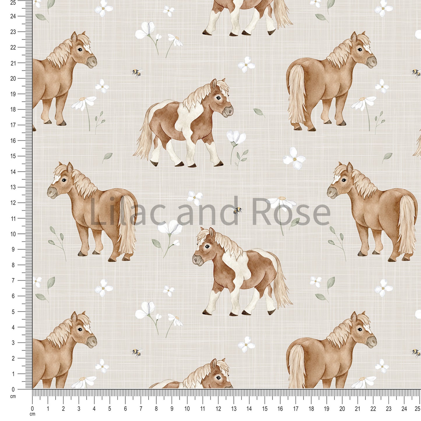 PRE-ORDER - Shetland Ponies in Linen (Exclusive)