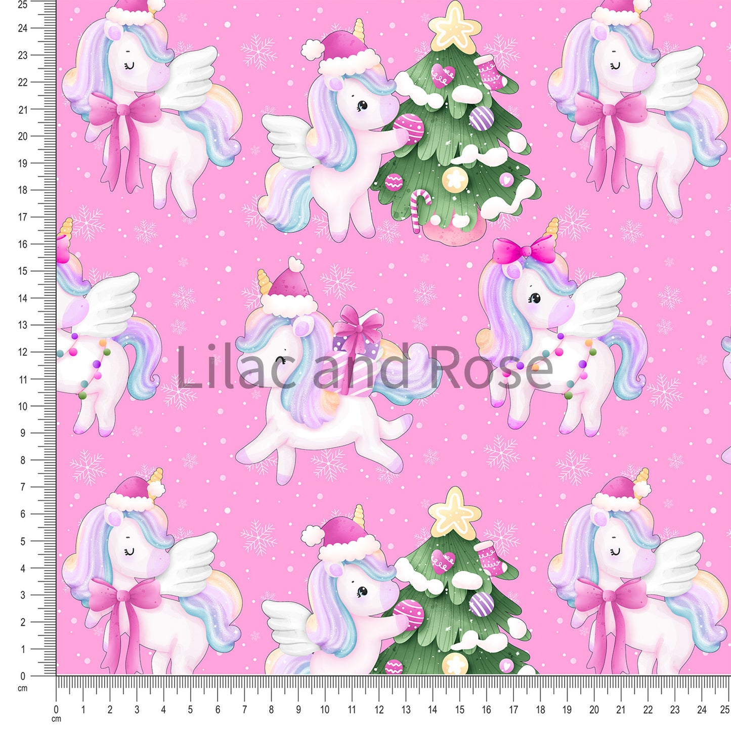 PRE-ORDER - Christmas Unicorns Pink