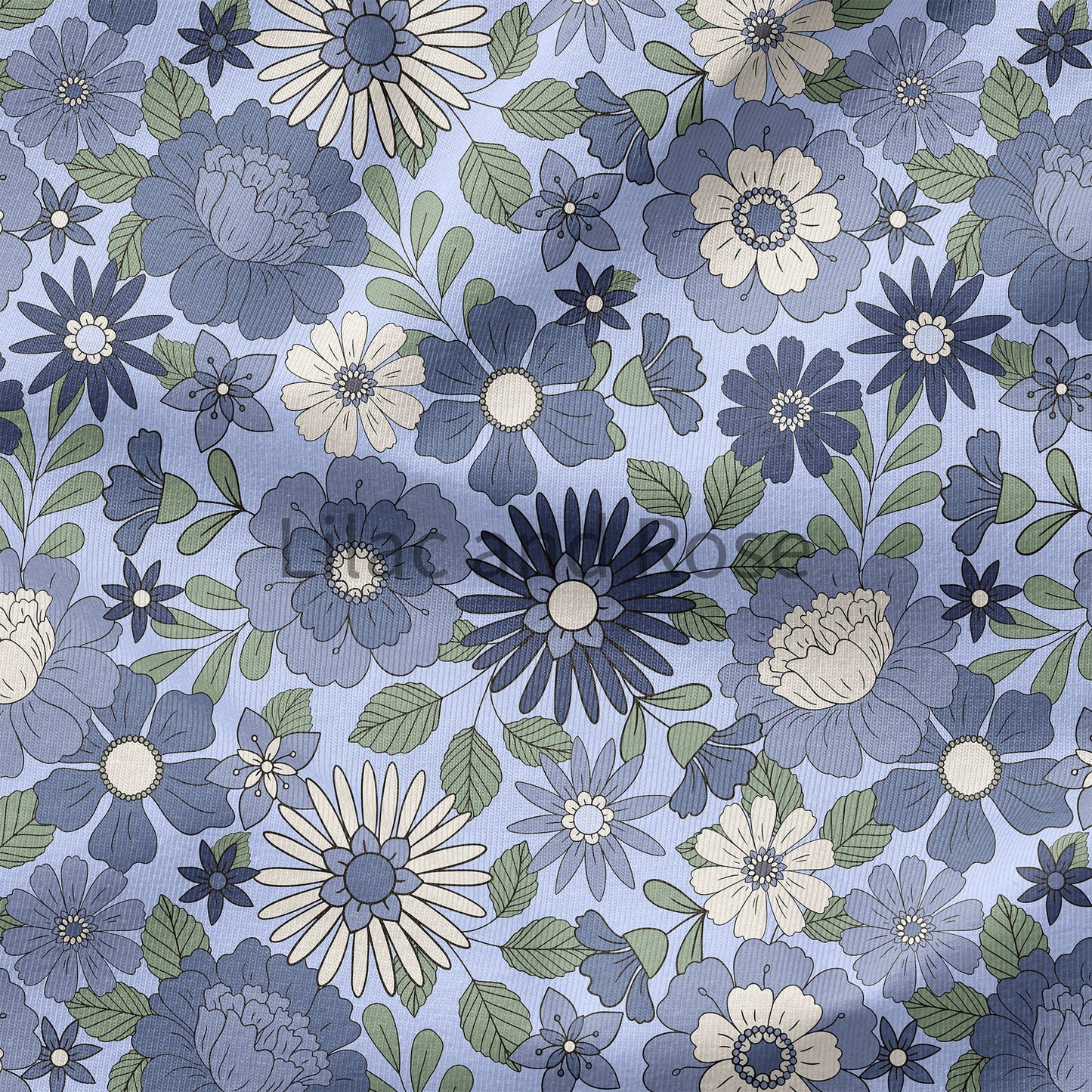 PRE-ORDER - Vintage Floral - Blue