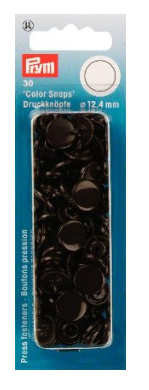 Prym Colour Snaps 12.4mm Diameter - 30 Pack