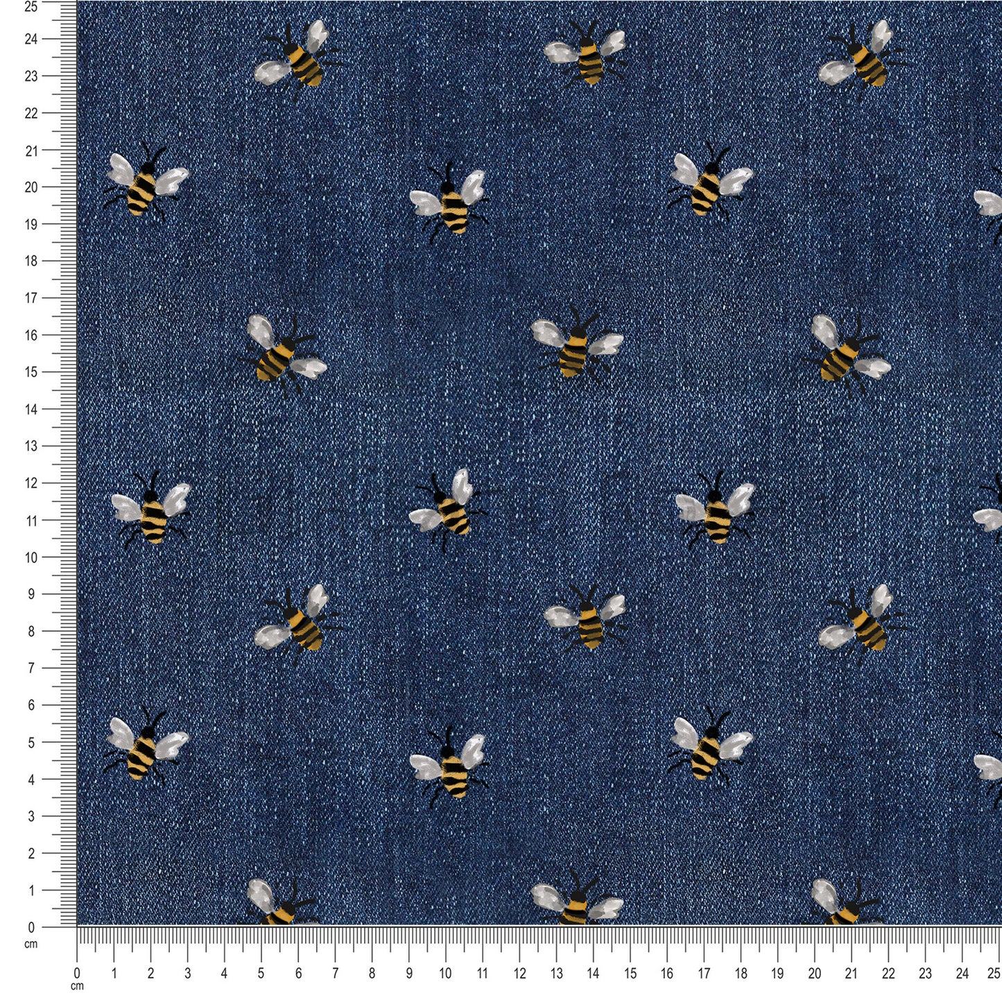 PRE-ORDER - Navy Denim Bees