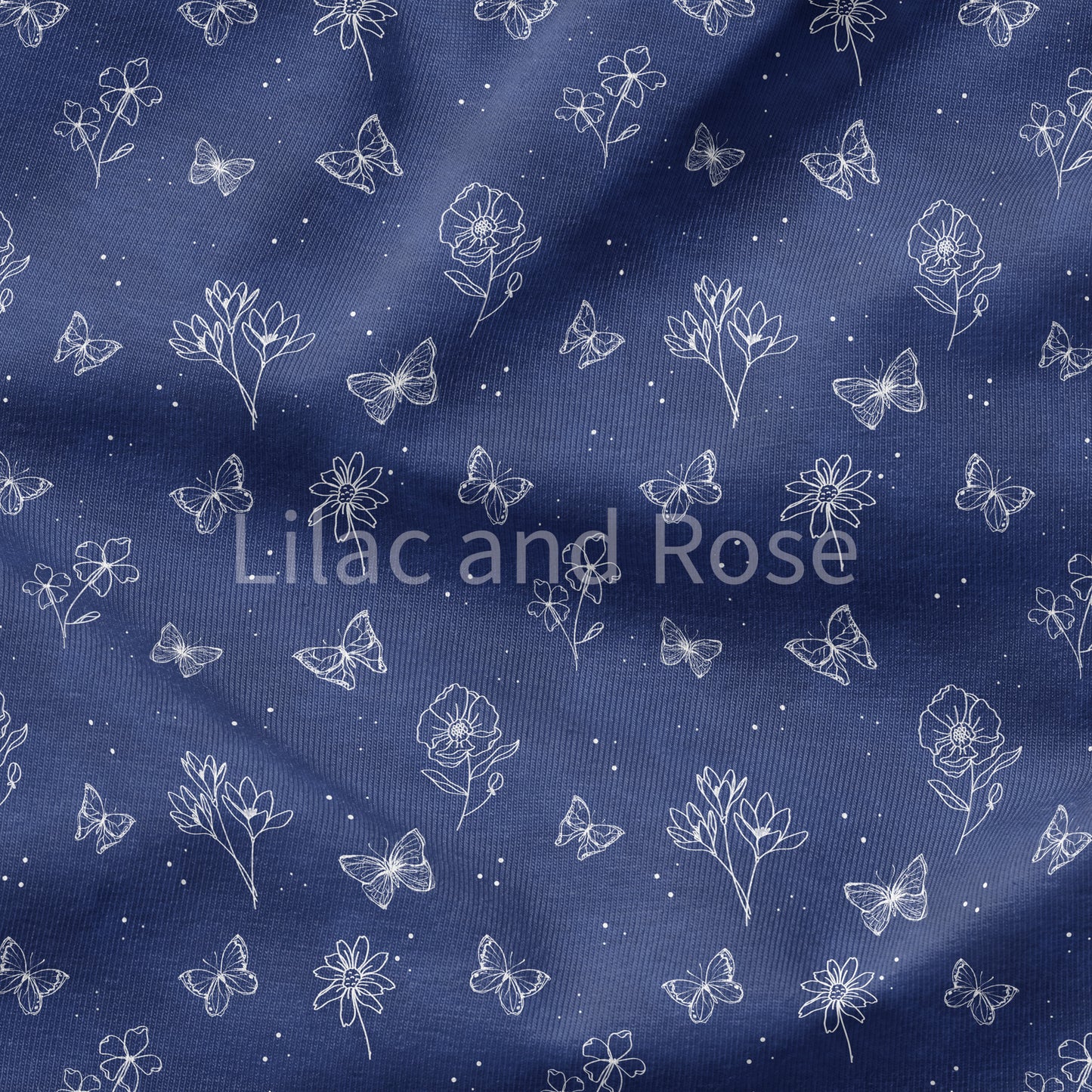 PRE-ORDER - Butterfly Floral on Navy (Exclusive)