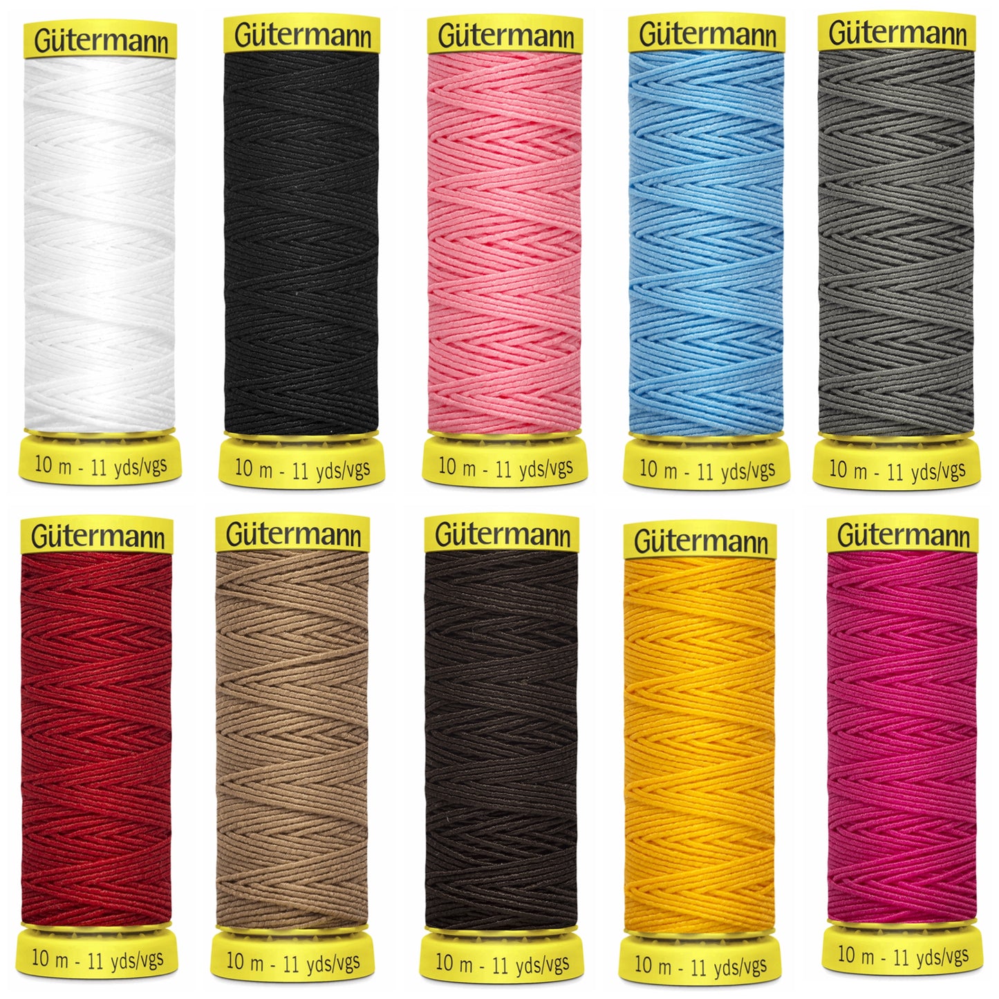 Gutermann Elastic Thread - Shirring Thread - 10m Spools