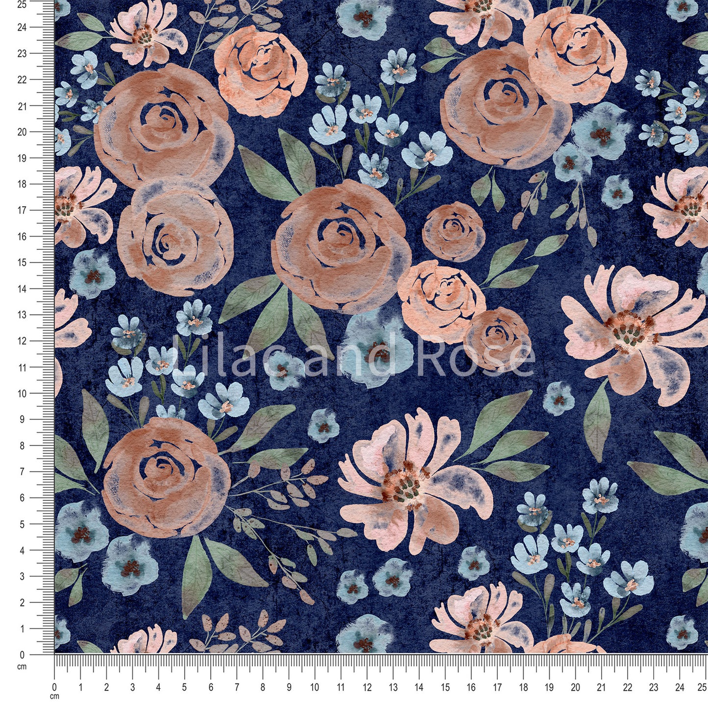 PRE-ORDER - Vintage Roses on Navy