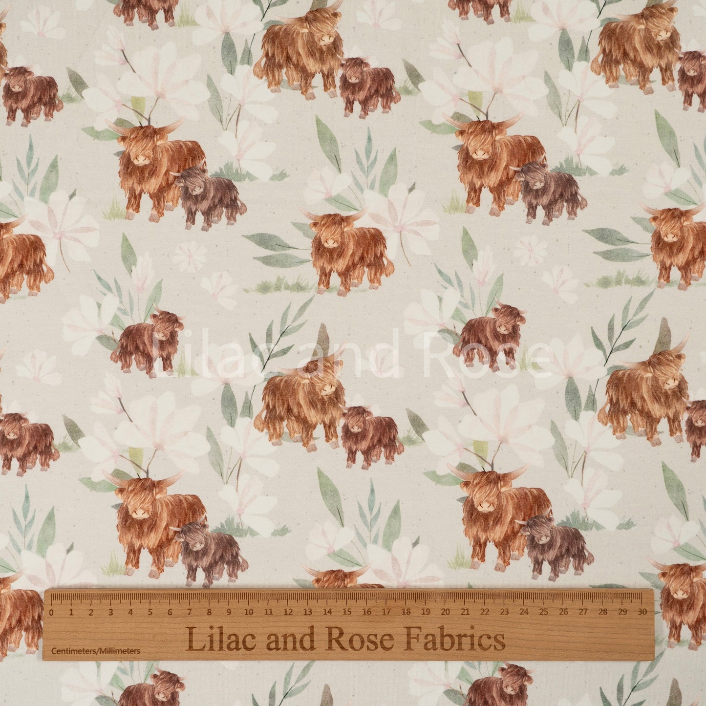 Cotton Jersey 240gsm - Highlands in Neutral (Exclusive)