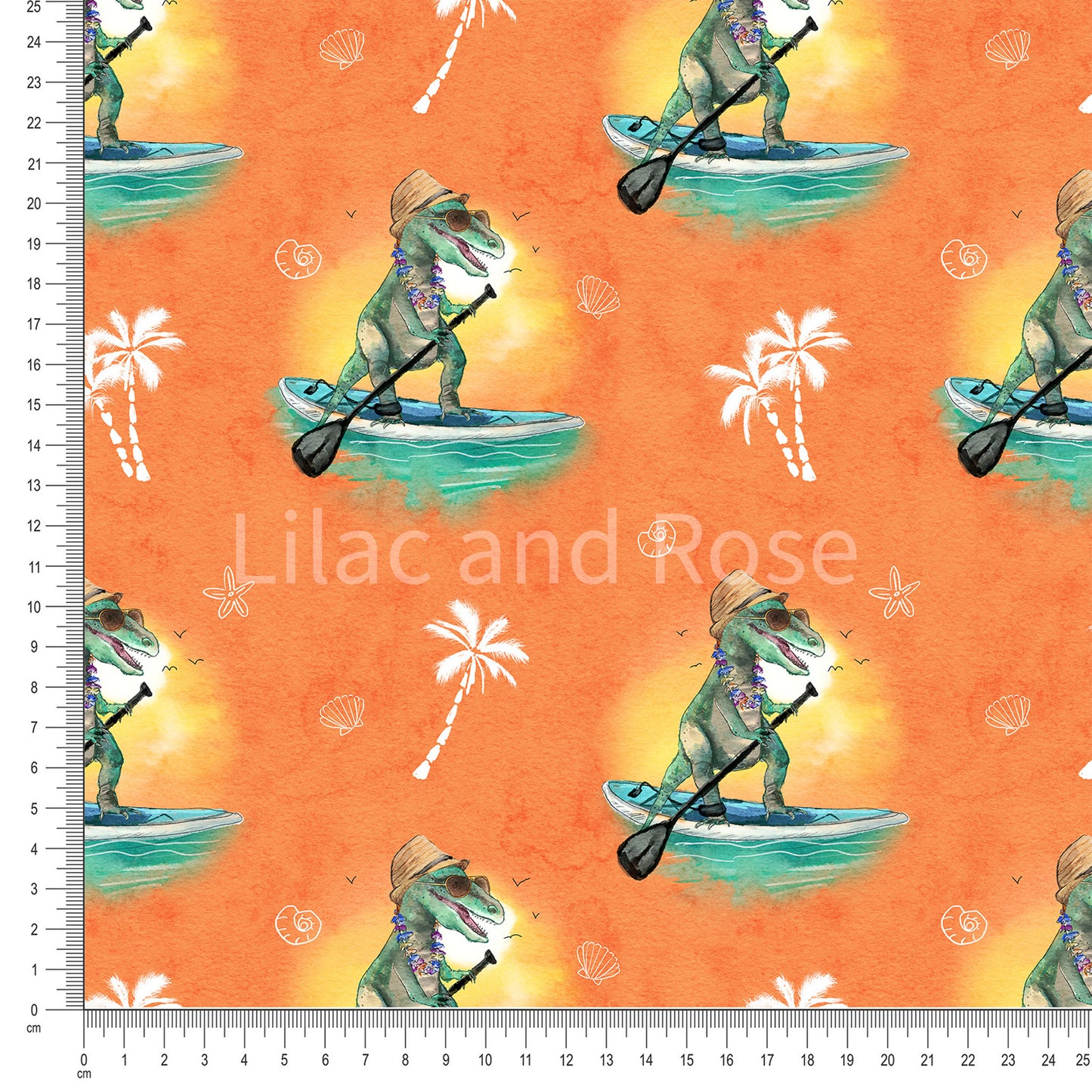 PRE-ORDER - Hawaii Dinos - Neon Orange